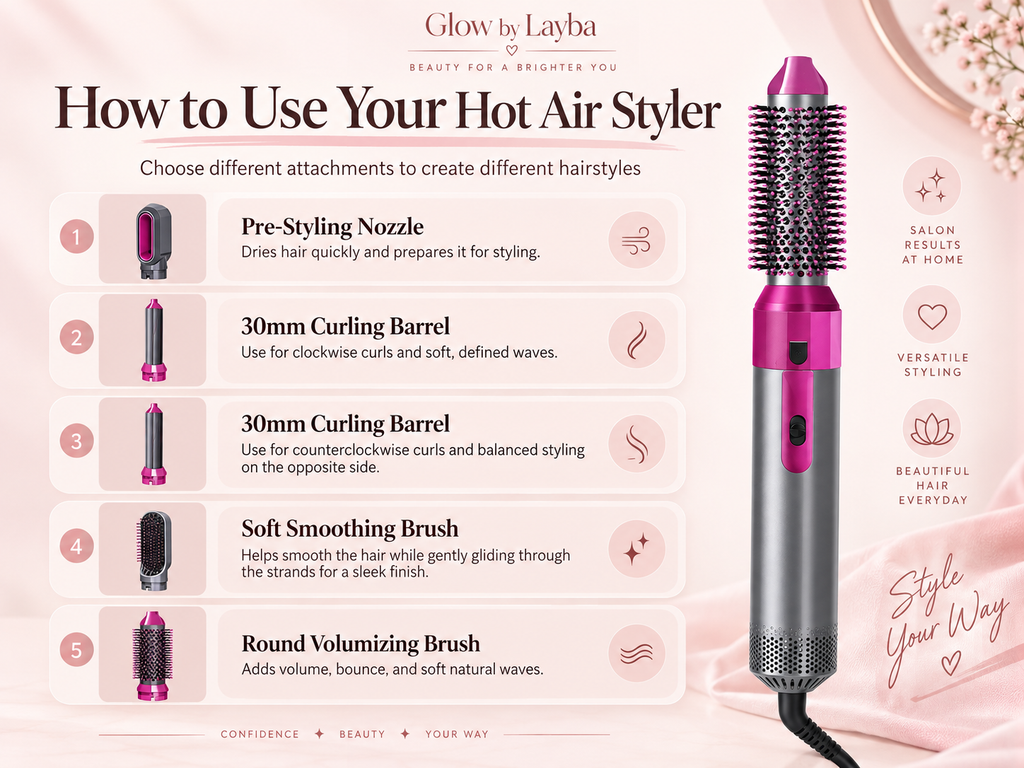 GlowStyle 5-in-1 Hot Air Styler