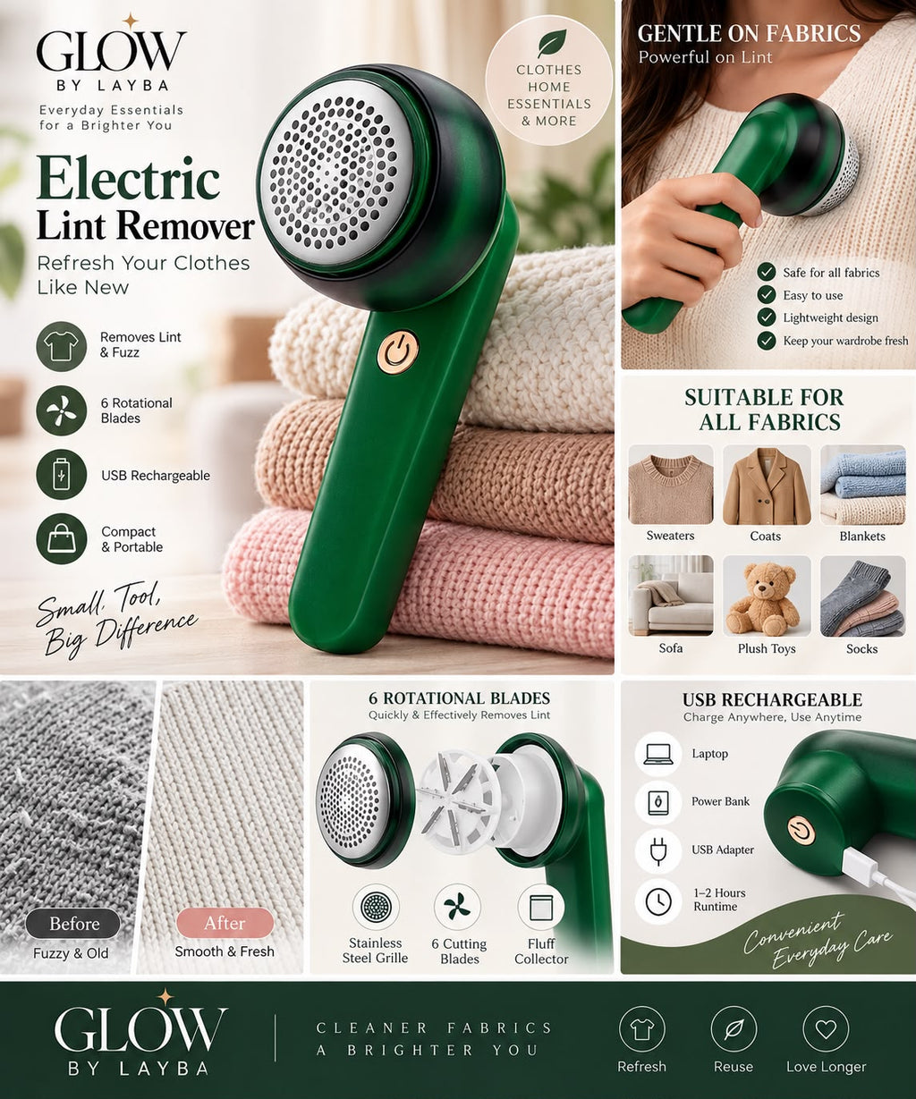 Rechargeable Electric fabric lint Remover-USB Portable Fabric Shaver