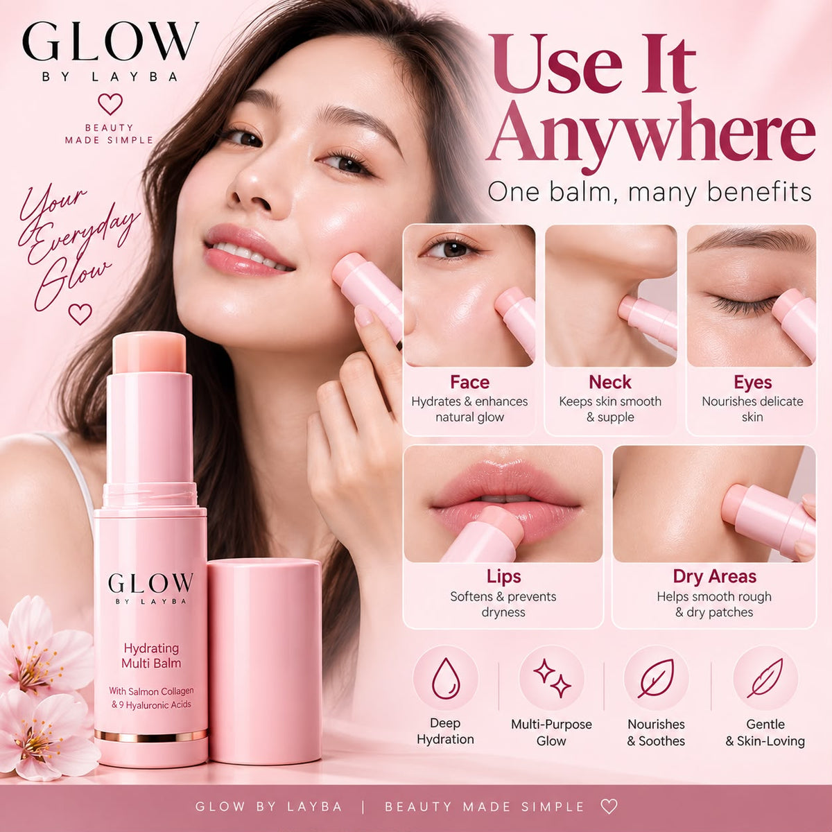 GlowTouch Hydrating Multi Balm Stick